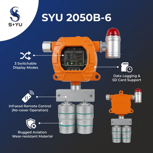 เครื่องวิเคราะห์ก๊าซ SYU2050B-6 เครื่องตรวจจับก๊าซ H2S CH4 2 in 1 Exd IIC T6 ป้องกันการระเบิด OEM เครื่องตรวจจับก๊าซหลายชนิดเพื่อความปลอดภัยในอุตสาหกรรม - Product Image 4