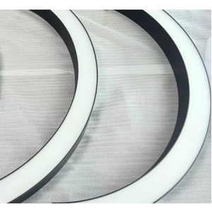 Cl101515 hiện đại tối giản <span class=keywords><strong>LED</strong></span> rắn hình dạng cong tuyến tính ánh sáng sáng tạo mặt dây chuyền trần cho văn phòng siêu thị bộ sưu tập - Product Image 4