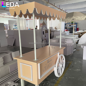 LEDA Wholesale Food Carts Wedding <strong>Trolley</strong> Acrylic <strong>Sweet</strong> Candy Cart for Parties Event Display - Product Image 3