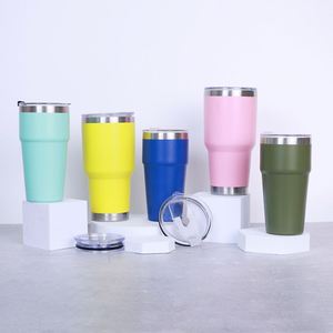 Gobelets isothermes en acier inoxydable à double paroi, revêtement poudré, 20oz et 30oz, vente en gros - Product Image 1