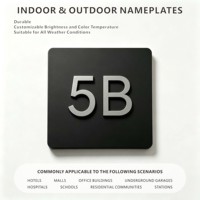 Plaques de porte extérieures haut de gamme pour numéros de maison, plaques en acrylique découpées au laser sur mesure pour la signalisation publicitaire et l'éclairage