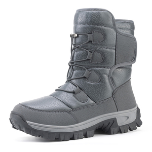 Das mulheres dos homens anti-derrapante leve pelúcia quente neve botas longo algodão ao ar livre sapatos impermeáveis térmicas para o inverno respirável - Product Image 2