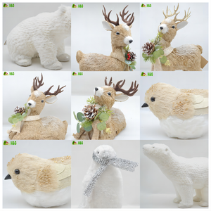 Party Supplies Decorative Animal Handcrafted <strong>Pinecone</strong> and Styrofoam Flower Christmas Outdoor Decoration 29*15*31CM - Product Image 3