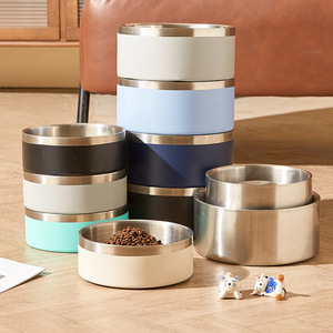 Comedero Lento de Acero Inoxidable 304 de 27oz/54oz, Antideslizante y Duradero para Perros y Gatos, Apto para Lavavajillas, Comedero Elevado - Product Image 6