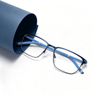 Nuevo Modelo 2025, Armazón de Lentes Deportivo Ligero de Acero Inoxidable con Patillas de Goma, Lentes Ópticas Coloridas Unisex