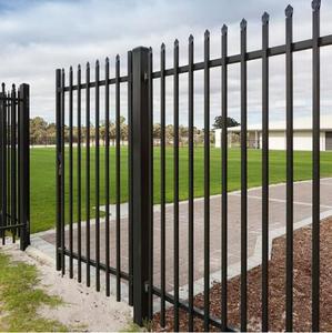 Clôture de cour en acier tubulaire préfabriquée sur mesure de qualité supérieure, galvanisée <span class=keywords><strong>à</strong></span> chaud, finition peinture poudrée, <span class=keywords><strong>piquet</strong></span> en métal noir - Product Image 6