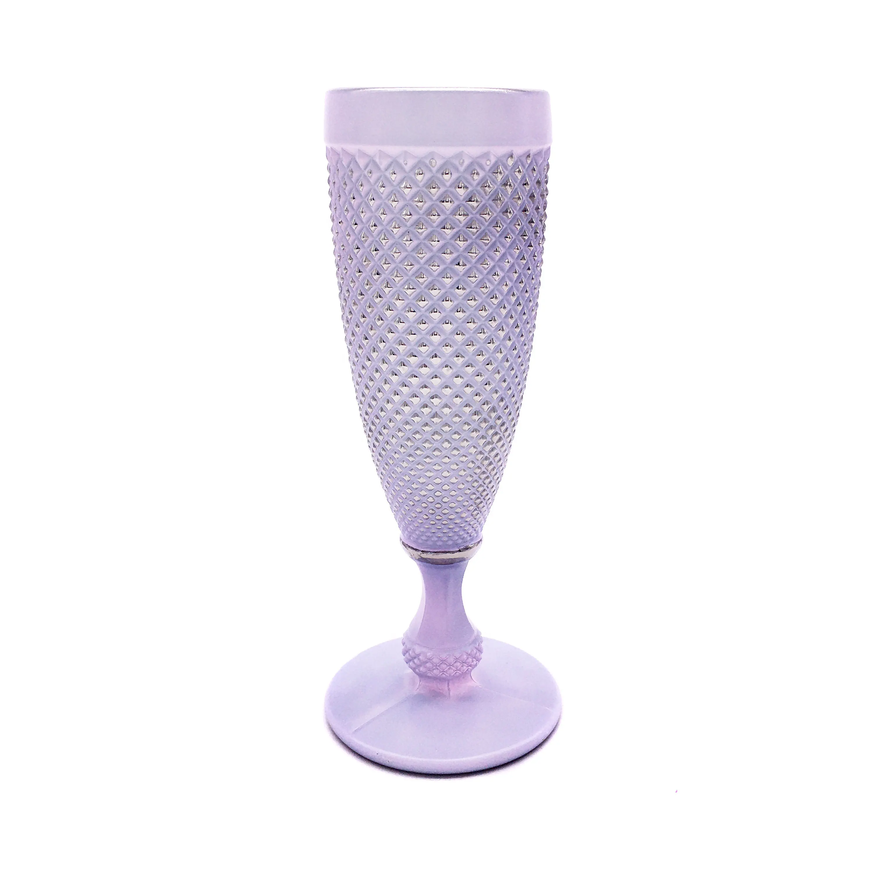 Hot Sale Hand Painted Champagne glass with Purple Color Purple goblet
