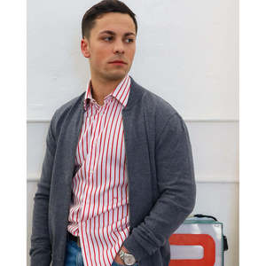 Suéter Heyfoo para Hombre, con Cierre, Mezcla de Cachemira, Gris-2, Logotipo y Patrón Bordados, Tejido de Punto, Invierno/Otoño, Suministro ODM, Material de Mohair - Product Image 3