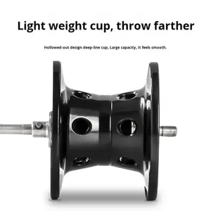 <span class=keywords><strong>Moulinet</strong></span> de pêche à lancer blanc, rapport de transmission 6.3:1, main gauche, corps en plastique et métal durable, pour la pêche en mer, nouveauté - Product Image 3