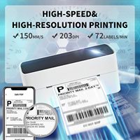 Impresora de Etiquetas de Envío Phomemo PM241BT, Impresora Térmica Inalámbrica de 4x6 para Pequeñas Empresas, 150 mm/s para Shopify UPS