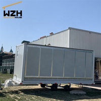 Caravane mobile préfabriquée de luxe moderne, conteneur de voyage, mini-maison sur roues, écologique, économie d'énergie, durable, acier galvanisé 20