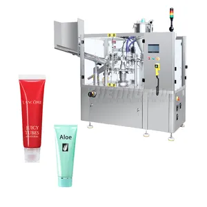 Gels au miel dentifrice couleur unique petit tube souple en aluminium plastique personnalisé machine de remplissage et de scellage automatique à grande vitesse