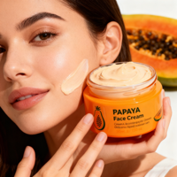 Crème pour le visage à la papaye - Crème hydratante pour le visage avec extrait naturel de papaye, crème nourrissante quotidienne pour une peau douce et lisse