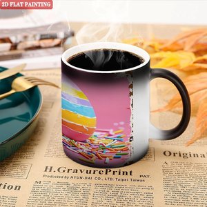 Sublimation Factory Blank Mug Frosted Black 11oz <b>Ceramic</b> Heat Activated <b>Cup</b> - Product Image 5
