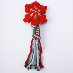 Juguetes Masticables para Mascotas de Algodón Suave, Ecológicos, con Diseño Navideño, Creativos, Resistentes al Desgaste, con Sonido, Interactivos para Perros, Regalos de Navidad - Product Image 1