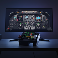 Controlador de Juego MOZA MTLP Throttle con Logotipo MOZA, Diseñado para Pilotos Profesionales y Entusiastas de Simuladores de Vuelo, 27 Interruptores Programables