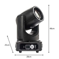 Lampu Beam Mini Moving Head HT.STGL JNGS-003 450W Laris Manis, Berkualitas Tinggi 220V, Peralatan Pencahayaan Panggung untuk Pertunjukan Teater dan DJ