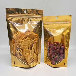 Túi bao bì <span class=keywords><strong>Ziplock</strong></span> màu đứng lên túi nhôm lá vàng rõ ràng túi kim loại - Product Image 3