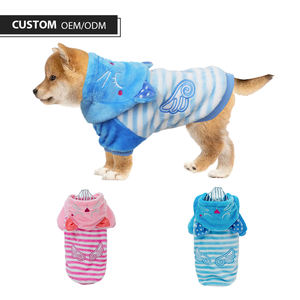 ओम गर्म खेल स्ट्रिप्ड सामग्री <span class=keywords><strong>x</strong></span> छोटे से Xxx बड़े आकार 100% पॉलिएस्टर गुलाबी नीले कुत्ते पनरोक कोट - Product Image 1