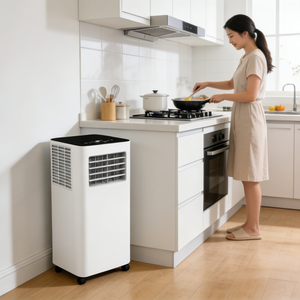 Climatiseur portable au prix d'usine avec une capacité de refroidissement de 5000 Btu, climatiseur mobile compact intelligent - Product Image 2