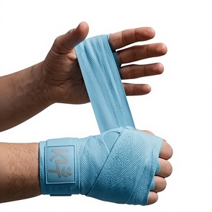 ที่รัดข้อมือ KT ทำจากนีโอพรีน สีฟ้า ปรับได้ ปิดด้วยแม่เหล็ก ป้องกันอย่างมืออาชีพ กันลื่น สำหรับยกน้ำหนัก - Product Image 1