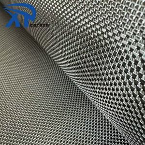 Usine directe 3K argent plaine fibre de carbone réflexion tissu chaussures compensées pour la pêche <span class=keywords><strong>marine</strong></span> étanche capuche rouleau - Product Image 1