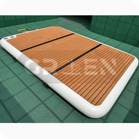 Personnalisé Commercial Océan Flotteurs Île Gonflable Bateau Quai Gonflable Plate-Forme De Bain Dock Flottant Île Flottante De Pêche