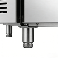 Table de préparation commerciale en acier inoxydable avec congélateur, refroidissement par air, contrôle numérique sans givre, 2 portes, pour cuisine de restaurant