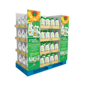 סופרמרקט נייר מזרן דוכן תצוגת פופ קרטון מדף תצוגת אבקת כביסה - Product Image 1