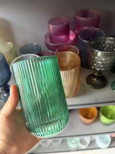 Vasos de Vidrio Personalizados al por Mayor, Estilo Mexicano Vintage, para Bebidas, Refrescos, Leche, Jugo, Agua, Vasos Highball de Colores - Product Image 3