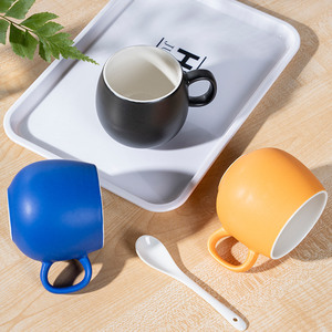 Taza de Café de Porcelana Personalizable Multicolor con Acabado Mate, Reutilizable, Apta para Alimentos, Apta para Microondas/Lavavajillas, Diseño de Dibujos Animados/Personalizado, Simple y Moderno - Product Image 5