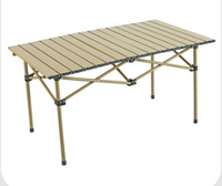 Table portative moderne à rouleaux d'œufs, facile à plier, pour l'extérieur, le camping, la plage ou la salle de sport, les meubles en milieu sauvage