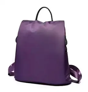 Custom woman high quality fitness designer fancy purple back pack waterproof nylon women designer unique colorful backpacks for