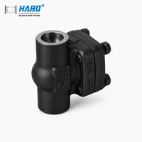 Katup Cek Las Baja Tempa F304 F51 Kelas 800 API 602 ASME B16.34 untuk Industri Minyak, Gas, Air, dan Kimia