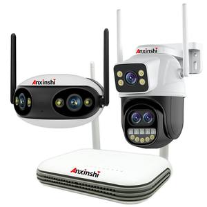 ICSee FISHEYE IP <strong>Camera</strong> 6MP PTZ 3 Lens Night Vision Memory Card 1 Year <strong>Wifi</strong> 8CH 2.<strong>5</strong> Inch NVR CCTV System - Product Image 1