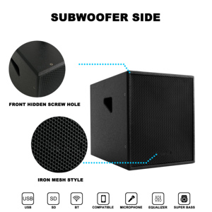 3000W 2*12" Subwoofer Professional Audio Sets BT Sound <b>Box</b> PA Speaker System Active Subwoofer+Array Line Parlant PA Speaker Syst - Product Image 6