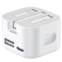 Produits tendance : Chargeur rapide USB Type-C 45W avec prise UK et broches pliables, chargeur mobile Type-C PD3.0, accessoires électroniques