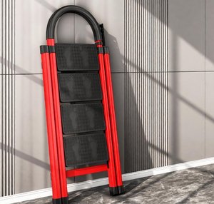 Multi-purpose telescopic <b>ladder</b> Indoor A-frame step <b>ladder</b> Thickened portable four-step <b>ladder</b> - Product Image 4