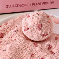Glutathion avec Protéines Végétales Mélange pour Boisson à la Fraise 10 Sachets OEM ODM Complément Alimentaire