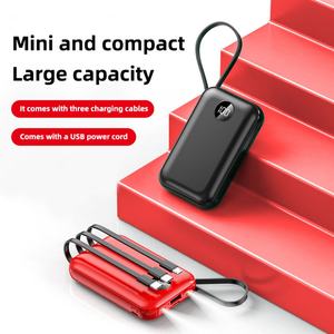 Chargeur portable mini 10W, 10000mAh 20000mAh, grande capacité, câble intégré, affichage LED, batteries externes - Product Image 2