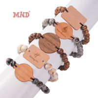 Bracelet de perles de mode RFID avec logo personnalisé Bracelet élastique NFC étanche pour événements
