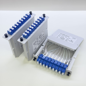 ตัวแยกไฟเบอร์ออปติกแบบ Passive ชนิด ABS Insertion Type 1*16 LC UPC สำหรับโครงการ FTTH ขายส่ง - Product Image 1
