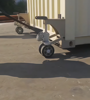 Chariot de manutention multifonctionnel à roues en caoutchouc plein, capacité de levage hydraulique manuel de 8 tonnes