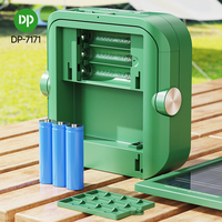 DP vente en gros panneau solaire intégré lampe d'inondation d'urgence à LED rechargeable crochet portable extérieur intérieur avec sortie
