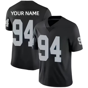 Maillot de football américain personnalisé 2025-2026 |   Maillot de fan Nassib 94 Carr 4 Jacobs 28 Crosby 98 Vente en gros S-XXXL - Product Image 1