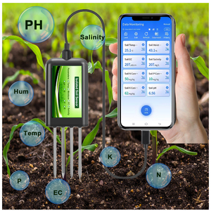 Sensor Multi Parameter Tanah 8-in-1 Pengukur Kelembaban Tanah dan <span class=keywords><strong>PH</strong></span> dengan Antarmuka RS485 Perlindungan IP68 untuk Pemantauan Pertanian SS316 - Product Image 3