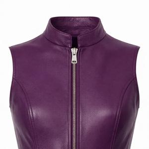 Chaleco sin Mangas de Cuero PU Personalizado para Mujer, Diseño Ajustado con Cierre Frontal - Product Image 3