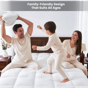 <span class=keywords><strong>Surmatelas</strong></span> de qualité supérieure en duvet de canard matelassé, niveau hôtel 5 étoiles - Product Image 2