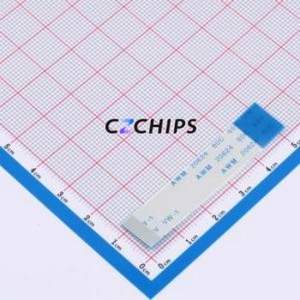 HX FFC-1.0-10P-50mm F FFC Cable (Flexible Flat Cable) P=1mm Connector 10P 1mm 0.3mm Reverse - Product Image 1