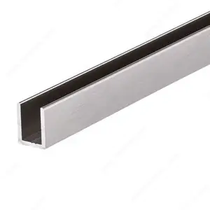 Pipa rangka Aluminium pintu Interior dan gerbang geser Pancuran kaca 40x80 profil ekstrusi Aluminium dari Tiongkok